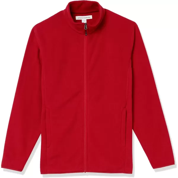 imageAmazon Essentials Mens FullZip Fleece Jacket Available in Big ampamp TallRed