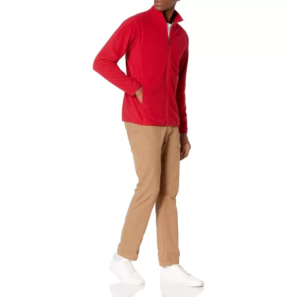 imageAmazon Essentials Mens FullZip Fleece Jacket Available in Big ampamp TallRed