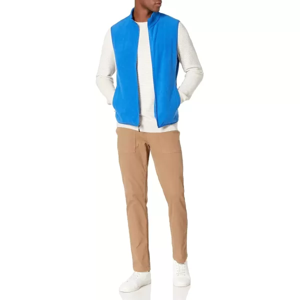 imageAmazon Essentials Mens FullZip Polar Fleece Vest Available in Big ampamp TallCobalt Blue