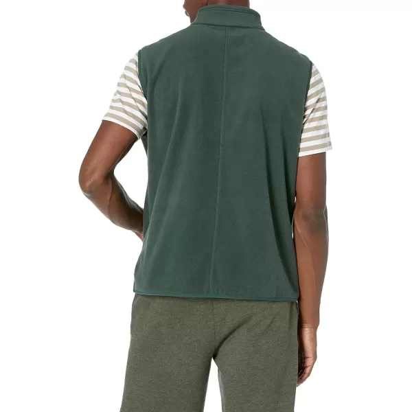 imageAmazon Essentials Mens FullZip Polar Fleece Vest Available in Big ampamp TallForest Green