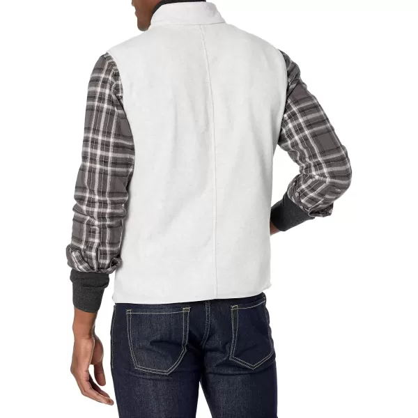 imageAmazon Essentials Mens FullZip Polar Fleece Vest Available in Big ampamp TallLight Grey Heather