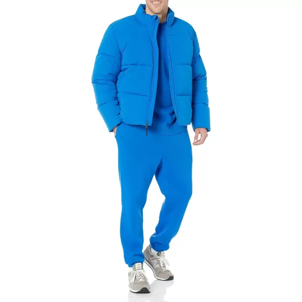imageAmazon Essentials Mens Mock Neck Heavyweight Puffer Coat Available in Big ampamp TallBright Blue