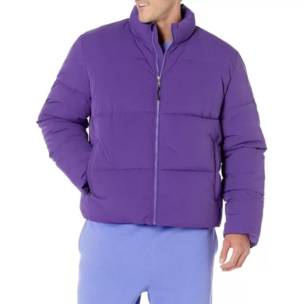imageAmazon Essentials Mens Mock Neck Heavyweight Puffer Coat Available in Big ampamp TallPurple
