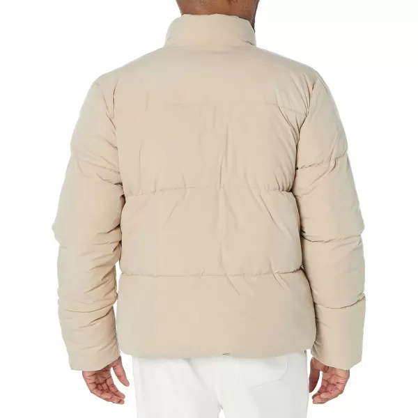imageAmazon Essentials Mens Mock Neck Heavyweight Puffer Coat Available in Big ampamp TallTan