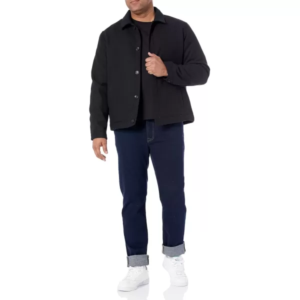 imageAmazon Essentials Mens Wool Bomber Jacket Available in Big ampamp TallBlack