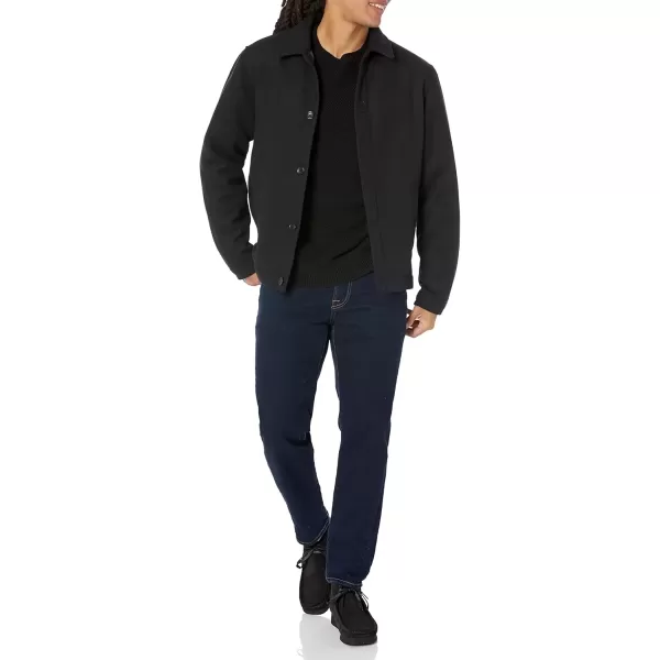 imageAmazon Essentials Mens Wool Bomber Jacket Available in Big ampamp TallBlack