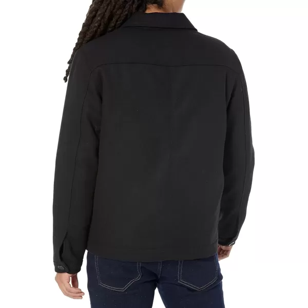 imageAmazon Essentials Mens Wool Bomber Jacket Available in Big ampamp TallBlack
