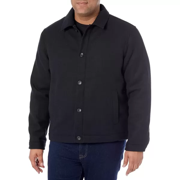 imageAmazon Essentials Mens Wool Bomber Jacket Available in Big ampamp TallBlack