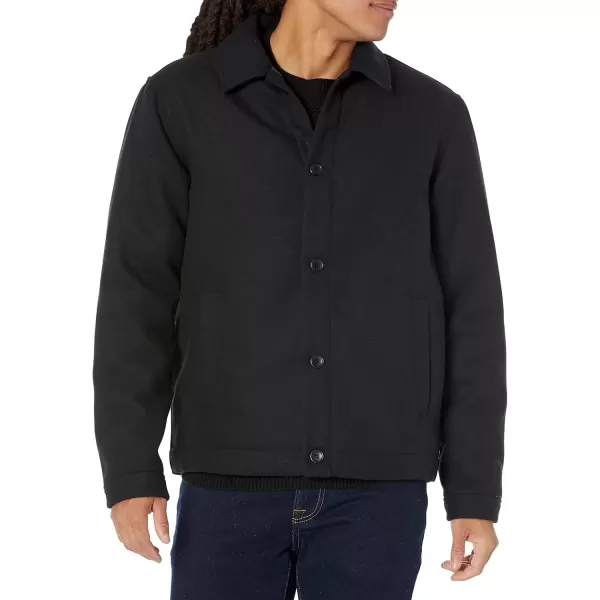 imageAmazon Essentials Mens Wool Bomber Jacket Available in Big ampamp TallBlack