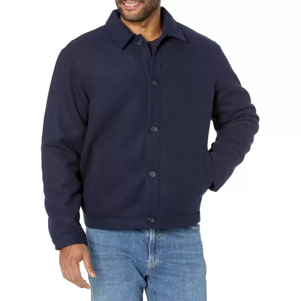 imageAmazon Essentials Mens Wool Bomber Jacket Available in Big ampamp TallNavy