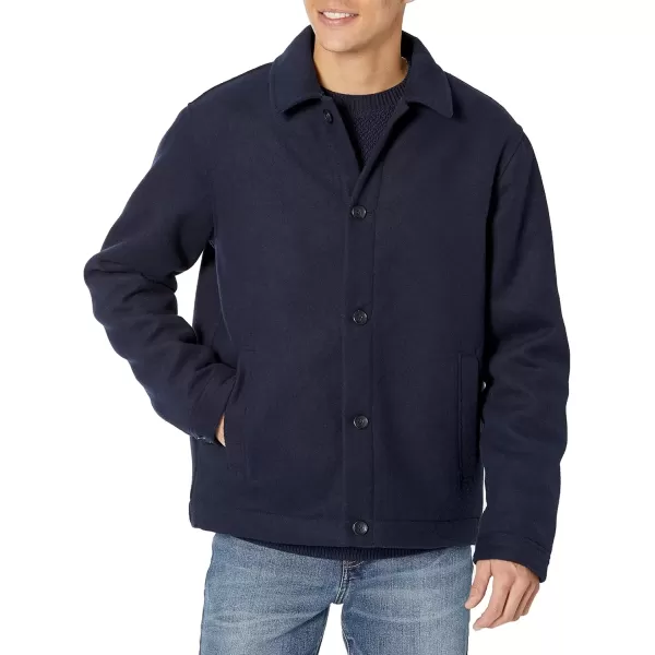 imageAmazon Essentials Mens Wool Bomber Jacket Available in Big ampamp TallNavy