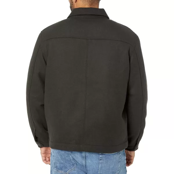 imageAmazon Essentials Mens Wool Bomber Jacket Available in Big ampamp TallWashed Black