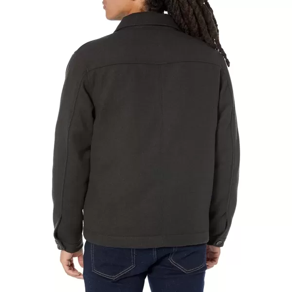 imageAmazon Essentials Mens Wool Bomber Jacket Available in Big ampamp TallWashed Black