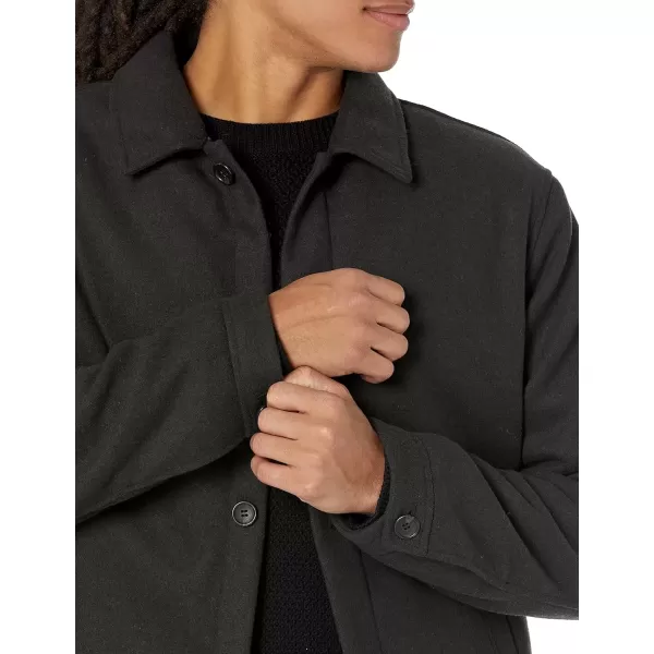 imageAmazon Essentials Mens Wool Bomber Jacket Available in Big ampamp TallWashed Black