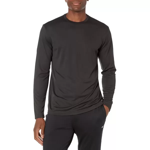 imageAmazon Essentials Long Sleeve Shirt for Men Performance TechBlack