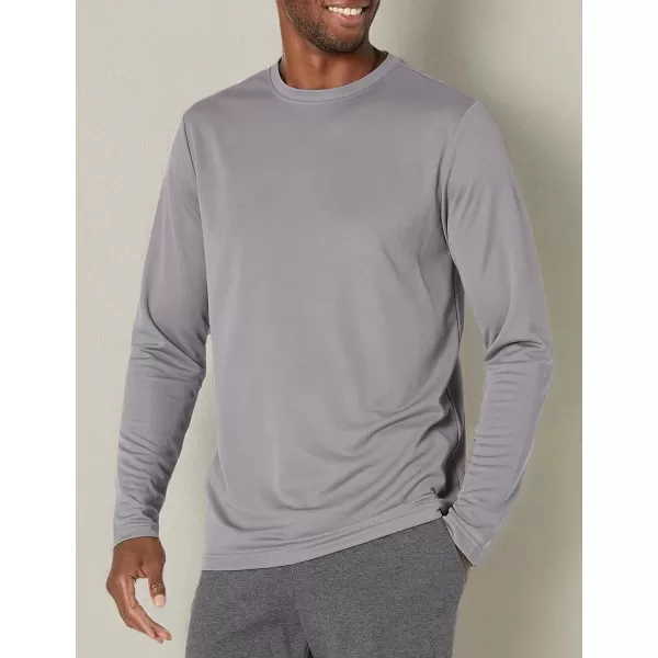 imageAmazon Essentials Long Sleeve Shirt for Men Performance TechMedium Grey