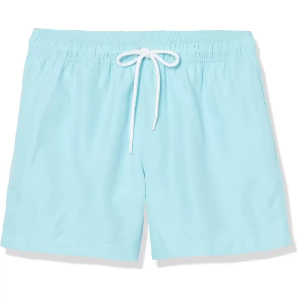 imageAmazon Essentials Mens 5quot QuickDry Swim TrunkLight Blue