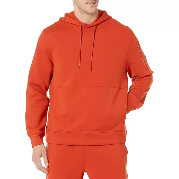 imageAmazon Essentials Mens Active Sweat Hoodie Available in Big ampamp TallRust Orange