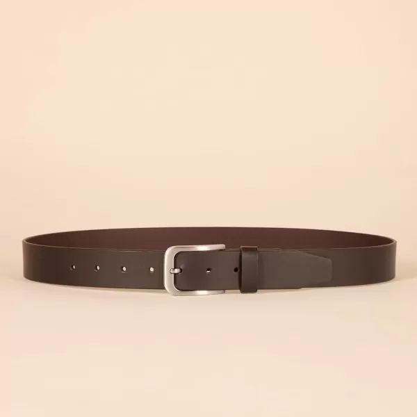 imageAmazon Essentials Mens Classic Jean Leather BeltBrown