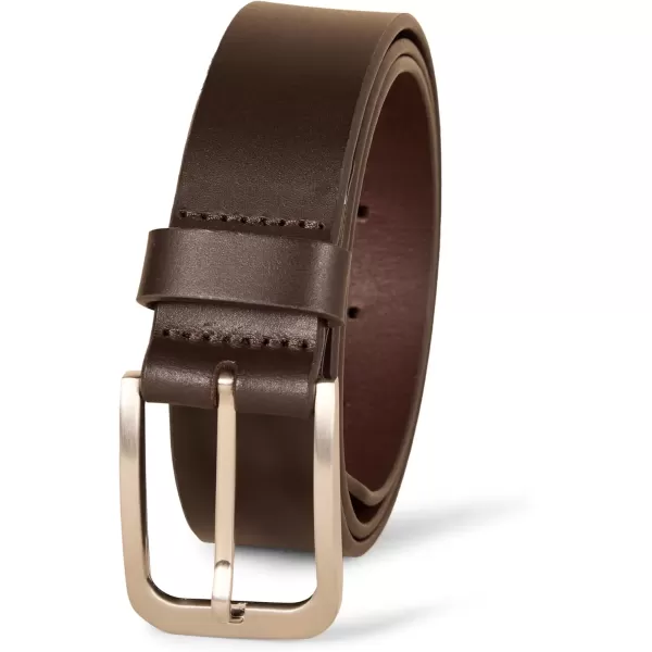 imageAmazon Essentials Mens Classic Jean Leather BeltBrown