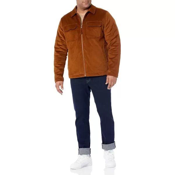 imageAmazon Essentials Mens Corduroy Work Jacket Available in Big ampamp TallDark Chestnut Brown