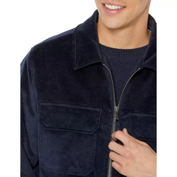 imageAmazon Essentials Mens Corduroy Work Jacket Available in Big ampamp TallNavy