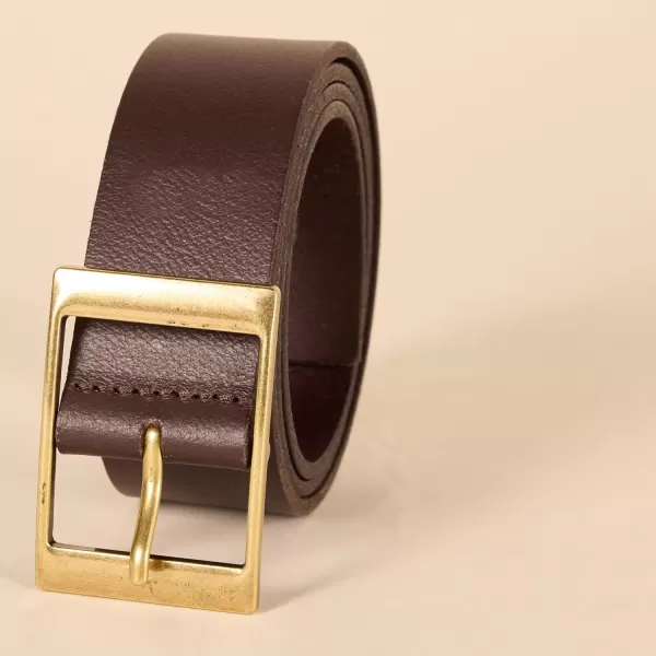 imageAmazon Essentials Mens Distressed Leather BeltBrown