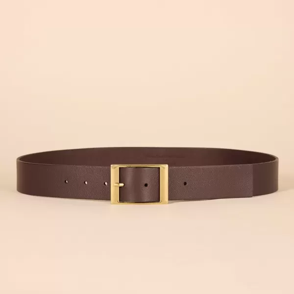 imageAmazon Essentials Mens Distressed Leather BeltBrown