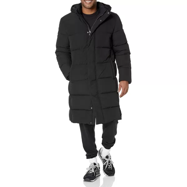 imageAmazon Essentials Mens Hooded Long Puffer CoatBlack