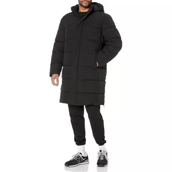 imageAmazon Essentials Mens Hooded Long Puffer CoatBlack