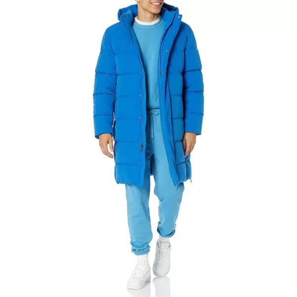 imageAmazon Essentials Mens Hooded Long Puffer CoatBright Blue