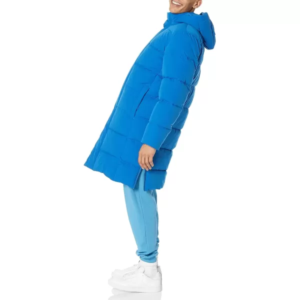 imageAmazon Essentials Mens Hooded Long Puffer CoatBright Blue