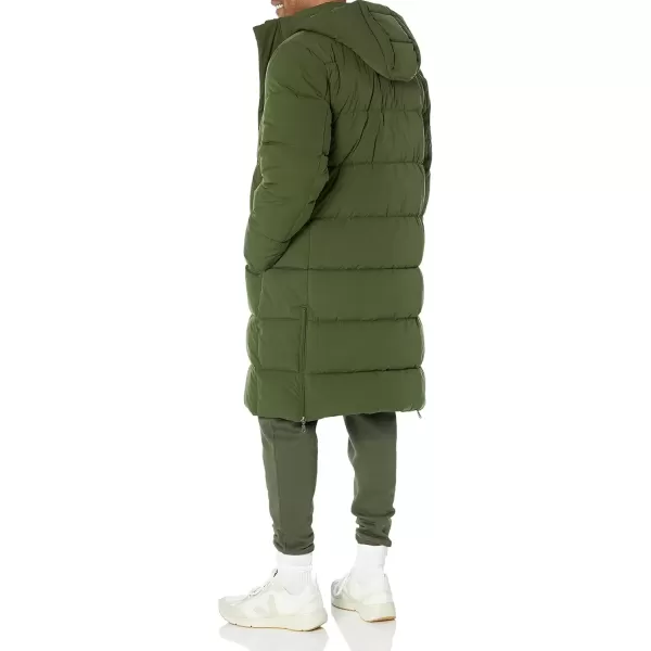 imageAmazon Essentials Mens Hooded Long Puffer CoatDark Olive