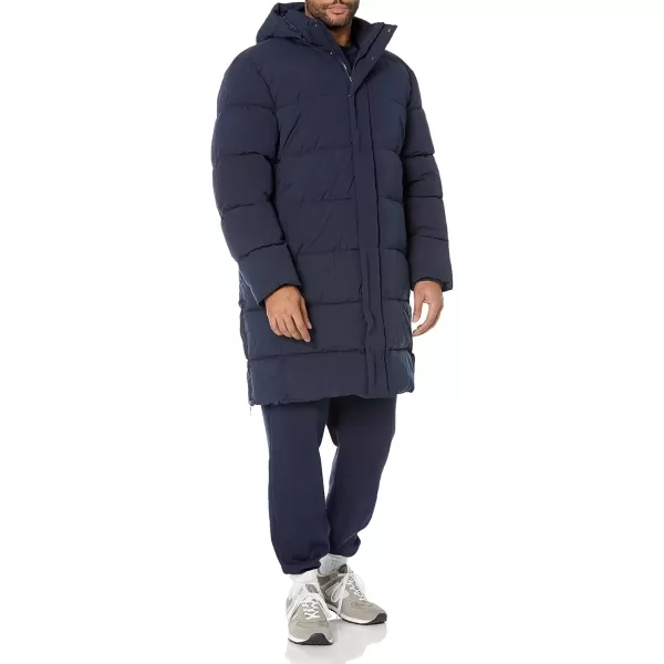 imageAmazon Essentials Mens Hooded Long Puffer CoatNavy