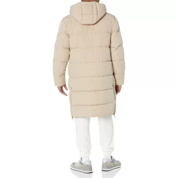 imageAmazon Essentials Mens Hooded Long Puffer CoatTan