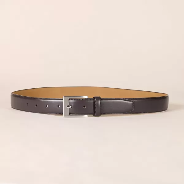 imageAmazon Essentials Mens Leather Belt Classic StyleDark Brown