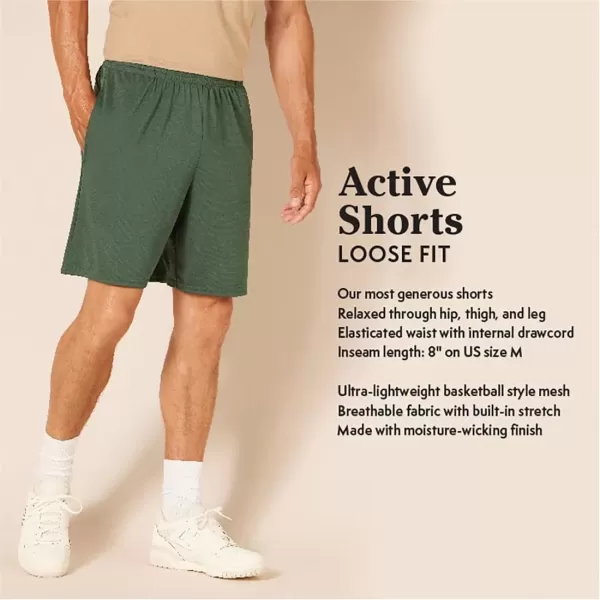imageAmazon Essentials Mens Performance Tech LooseFit Shorts  Discontinued Colors Pack of 2BlackCamel