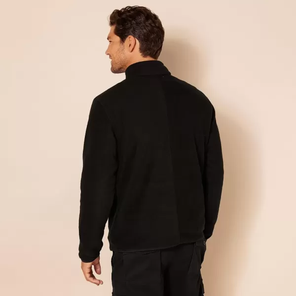 imageAmazon Essentials Mens QuarterZip Polar Fleece JacketBlack