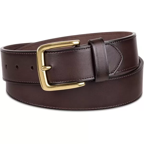 imageAmazon Essentials Mens Raw Edge Jeans BeltChestnut Brown