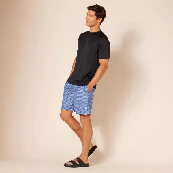 imageAmazon Essentials Mens SlimFit ShortSleeve QuickDry UPF 50 Swim TeeBlack