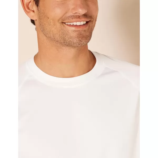 imageAmazon Essentials Mens SlimFit ShortSleeve QuickDry UPF 50 Swim TeeWhite