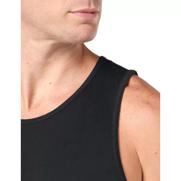 imageAmazon Essentials Mens Tank Top RegularFit UndershirtBlack