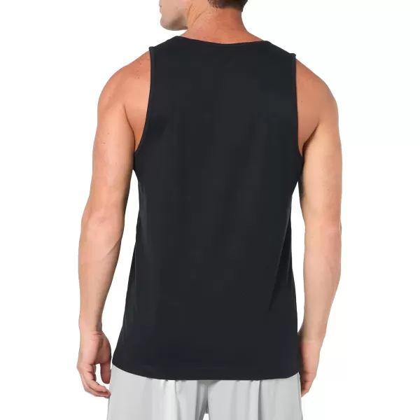 imageAmazon Essentials Mens Tank Top RegularFit UndershirtBlack