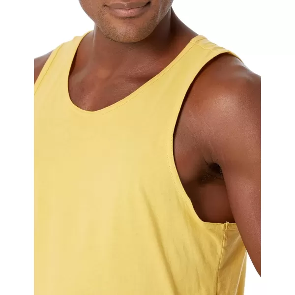 imageAmazon Essentials Mens Tank Top RegularFit UndershirtYellow