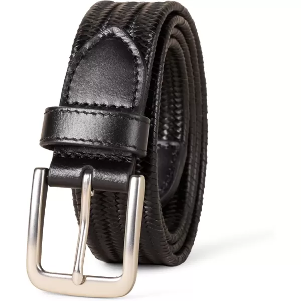 imageAmazon Essentials Mens Tubular Stretch Weave BeltBlack