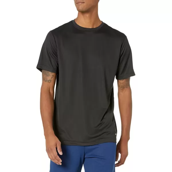 imageAmazon Essentials TShirts for Men Active Performance Tech Available in Big ampamp Tall Pack of 2Black