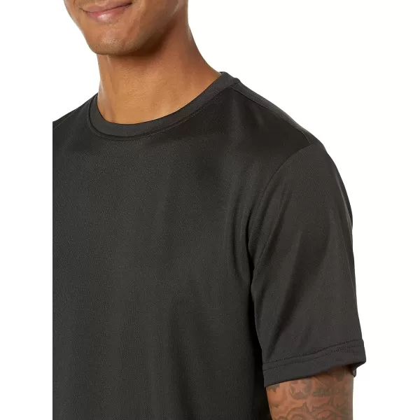 imageAmazon Essentials TShirts for Men Active Performance Tech Available in Big ampamp Tall Pack of 2Black
