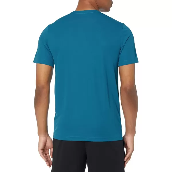 imageAmazon Essentials TShirts for Men Active Performance Tech Available in Big ampamp Tall Pack of 2Dark BlueTeal Blue