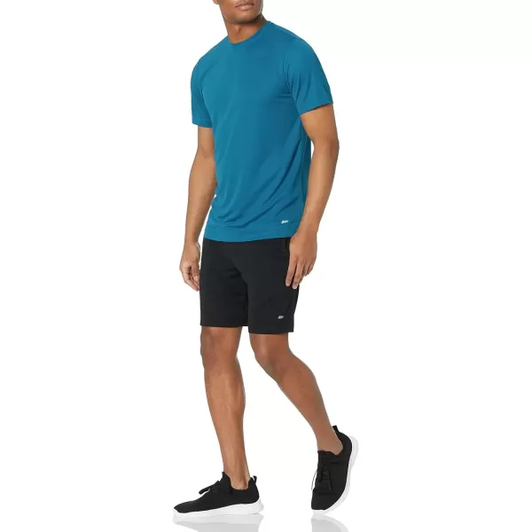 imageAmazon Essentials TShirts for Men Active Performance Tech Available in Big ampamp Tall Pack of 2Dark BlueTeal Blue
