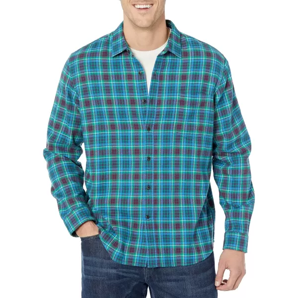 Black Teal Blue Plaid